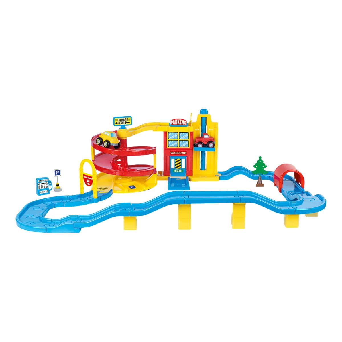 Dolu Big Parkeergarage Speelset 5154 Dolu Big Parkeergarage Speelset 5154 -babybenodigdheden dolu big garage speelset 1