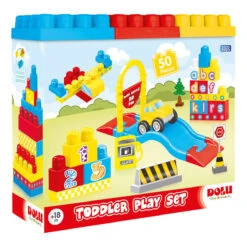 Dolu Play Set 50 Stuks Gekleurde Blokken 5025 -babybenodigdheden dolu play 50 stuks gekleurde blokken 5025 6 1