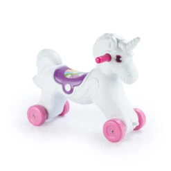 Dolu Unicorn Roze/Wit Hobbelpaard 2509 -babybenodigdheden dolu unicorn roze wit hobbelpaard 3