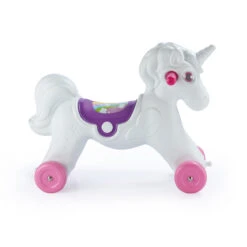 Dolu Unicorn Roze/Wit Hobbelpaard 2509 -babybenodigdheden dolu unicorn roze wit hobbelpaard 4