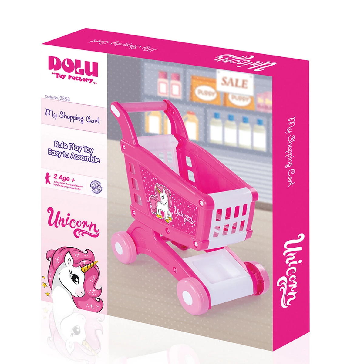 Dolu Unicorn Winkelwagentje 2558 Dolu Unicorn Winkelwagentje 2558 -babybenodigdheden dolu unicorn winkelwagentje 2558 4