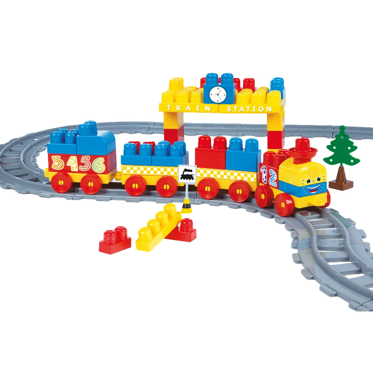 Dolu 89 Stuks XL Treinbaanset 5082 Dolu 89 Stuks XL Treinbaanset 5082 -babybenodigdheden