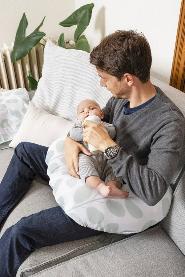 Doomoo Softy Leaves Aqua Green Voedingskussen S31 Doomoo Softy Leaves Aqua Green Voedingskussen S31 -babybenodigdheden doomoo softy leaves aqua green s31 2