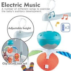 Eco Toys Animals Muziekmobiel HC597799 -babybenodigdheden eco toys blue babymobiel 4 1