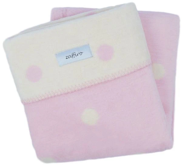 Zaffiro Ecru & Roze Gestipt 100 x 150 cm Ledikantdeken 15274 Zaffiro Ecru & Roze Gestipt 100 X 150 Cm Ledikantdeken 15274 -babybenodigdheden ecrurozestippen 4