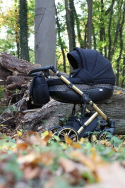 Baby Merc Faster 3 Black/Gold Limited Edition Kinderwagen Incl. Autostoel L143 -babybenodigdheden faster gold 2