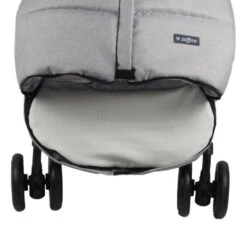 Zaffiro Antraciet Universele Voetenzak S12 09792 -babybenodigdheden grijs melange footmuff 1 4