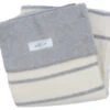 Zaffiro Grijs & Ecru Gestreept 75 X 100 Cm Wiegdeken 15083 -babybenodigdheden grijsecrustrepen 4