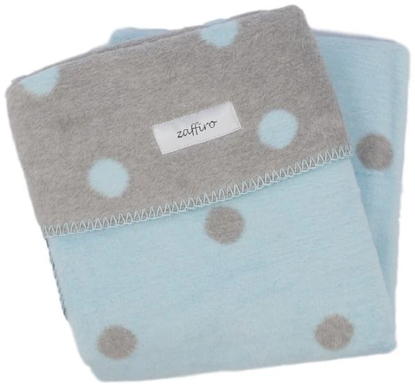 Zaffiro Grijs & Blauw Gestipt 75 x 100 cm Wiegdeken 15045 Zaffiro Grijs & Blauw Gestipt 75 X 100 Cm Wiegdeken 15045 -babybenodigdheden grijslichtblauwstippen145926217056fa92dabf237 4