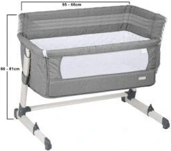 Babygo Together Grey Wieg Aan Bed 4601 8 Babygo Together Grey Wieg Aan Bed 4601 -babybenodigdheden i no460 1 together heigths