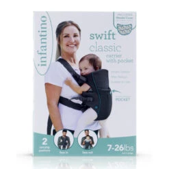 Infantino Swift Classic Grey Draagzak BK-300105 -babybenodigdheden infantino swift classic grey draagzak bk 300105 1