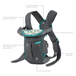 Infantino Swift Classic Grey Draagzak BK-300105 -babybenodigdheden infantino swift classic grey draagzak bk 300105 5