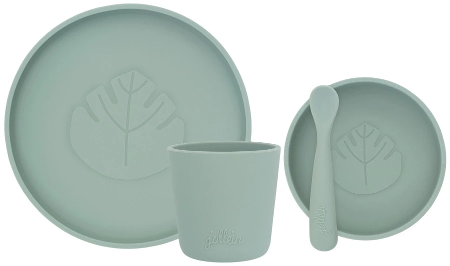 Jollein Ash Green Siliconen Dinerset 705-007-00095 Jollein Ash Green Siliconen Dinerset 705-007-00095 -babybenodigdheden jollein ash green siliconen dinerset 705 007 00095 1