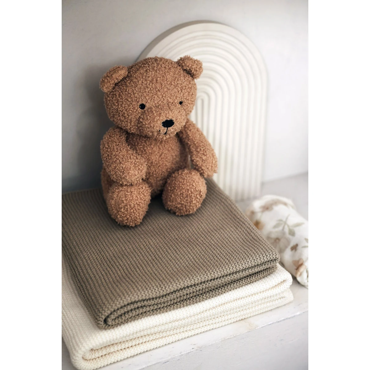 Jollein Basic Knit Olive Green 75 x 100 cm Wiegdeken 516-511-67053 Jollein Basic Knit Olive Green 75 X 100 Cm Wiegdeken 516-511-67053 -babybenodigdheden jollein basic knit olive green 75 x 100 cm wiegdeken 516 511 67053 1