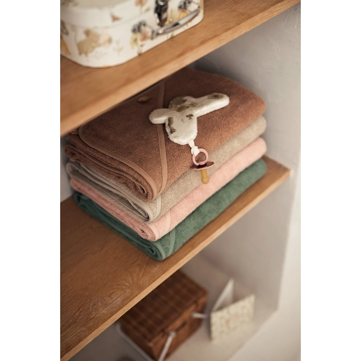 Jollein Nougat Badstof 100 X 100 Cm XL Badcape 534-836-00093 -babybenodigdheden