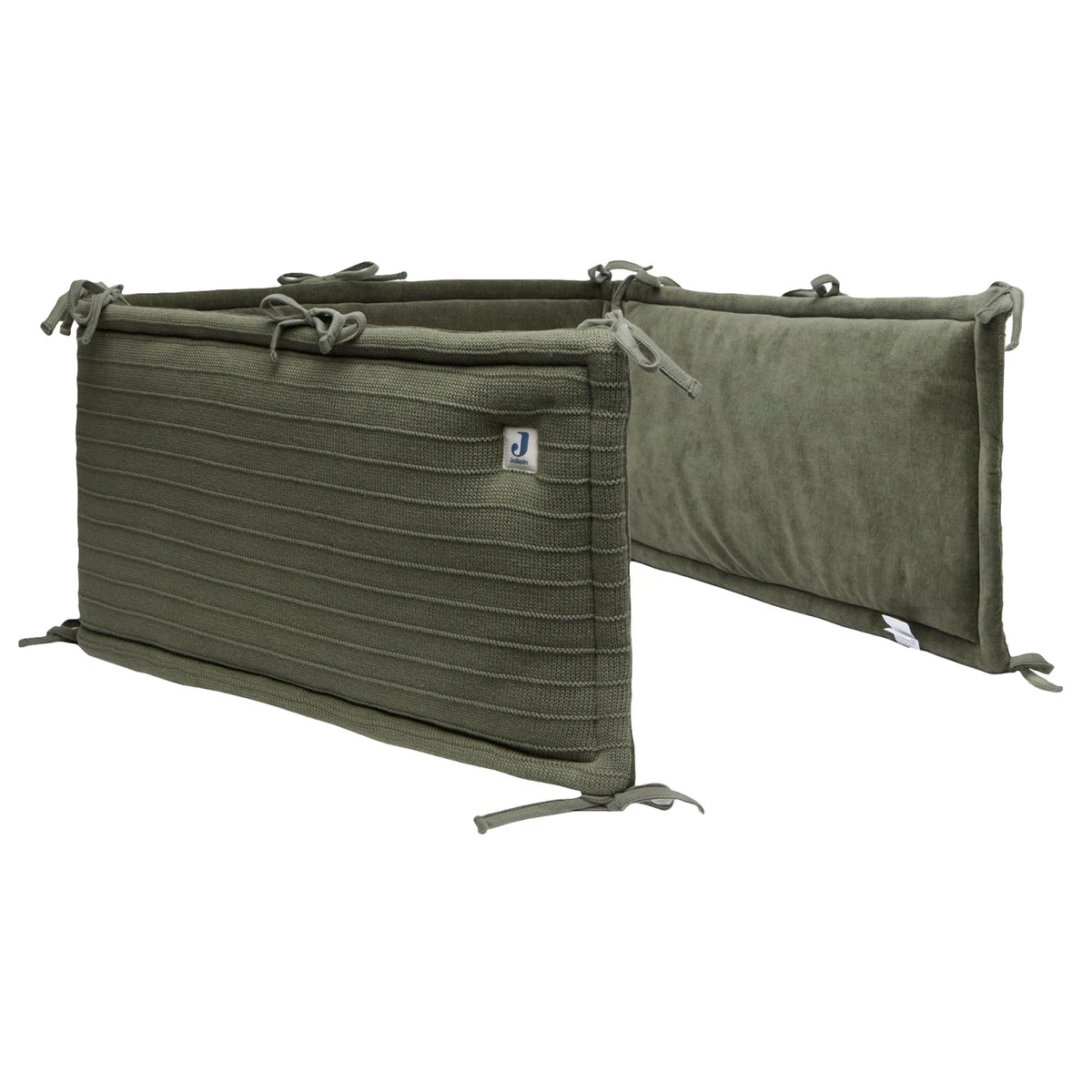 Jollein Pure Knit Leaf Green 30 X 180 Cm Bedbumper 004-895-67010 -babybenodigdheden jollein pure knit leaf green 30 x 180 cm bedbumper 004 895 67010 .1