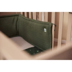 Jollein Pure Knit Leaf Green 30 X 180 Cm Bedbumper 004-895-67010 -babybenodigdheden jollein pure knit leaf green 30 x 180 cm bedbumper 004 895 67010 .5