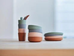 Jollein Ash Green Siliconen Dinerset 705-007-00095 -babybenodigdheden jollein siliconen dinerset 2