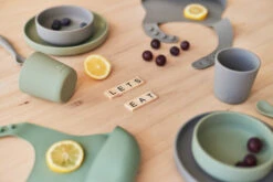 Jollein Ash Green Siliconen Dinerset 705-007-00095 -babybenodigdheden jollein siliconen dinerset 6