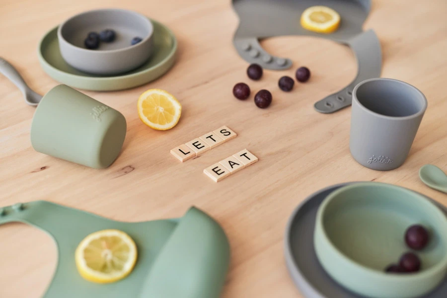 Jollein Ash Green Siliconen Dinerset 705-007-00095 Jollein Ash Green Siliconen Dinerset 705-007-00095 -babybenodigdheden jollein siliconen dinerset 6