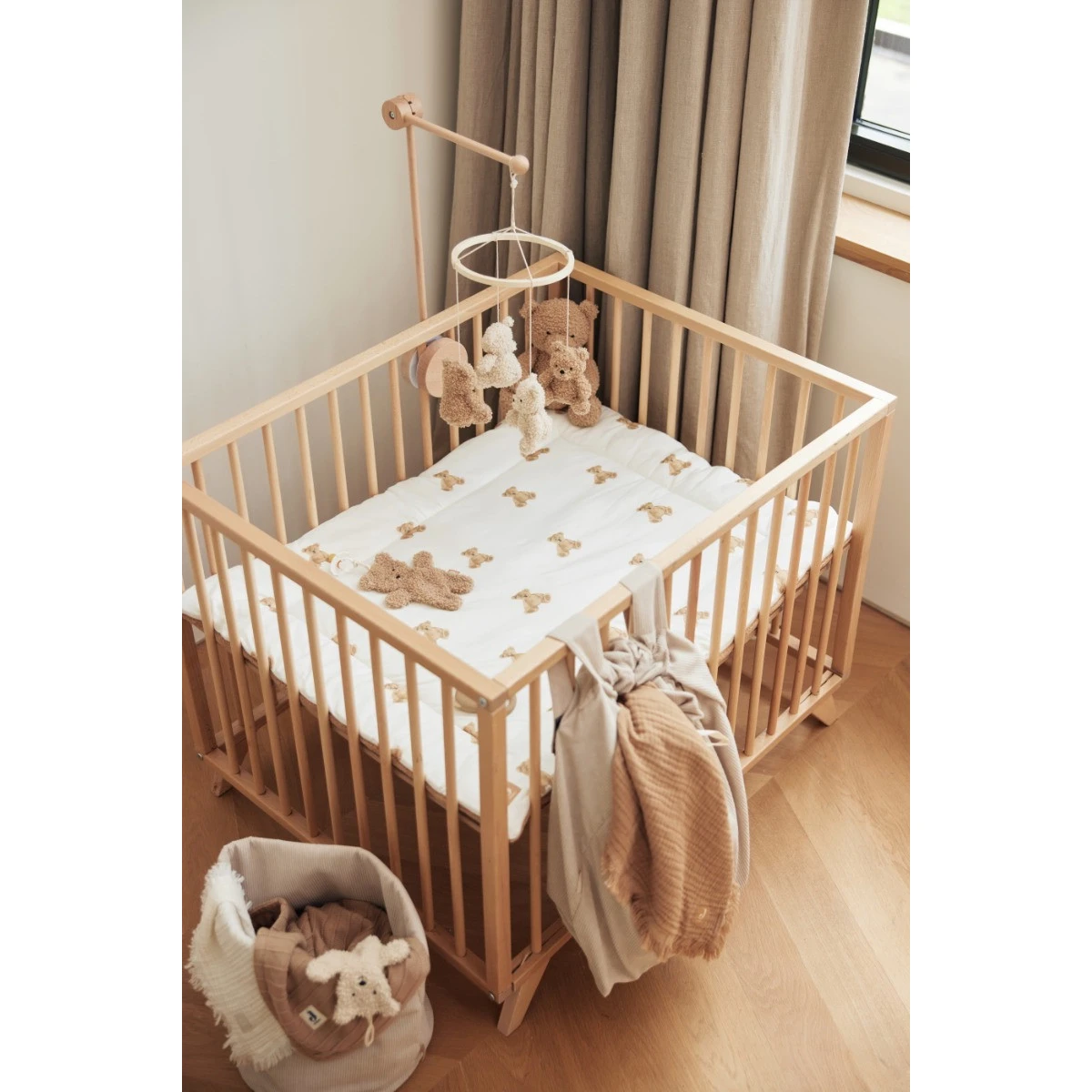 Jollein Teddy Bear 75 X 95 Cm Boxkleed 017-512-66095 -babybenodigdheden jollein teddy bear 75 x 95 cm boxkleed 017 512 66095 .sfeer1