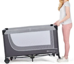 Kinderkraft Leody Grey Campingbed Met Accessoires KCLEOD00GRY00AC -babybenodigdheden kinderkraft leody campingbed 1 1920x1920 1