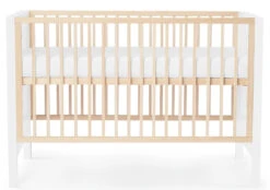 Kinderkraft Mia Wit Ledikant KKHMIAWHT0000 -babybenodigdheden kinderkraft mia wit ledikant incl. matras kkhmiawht000m 1 3 1