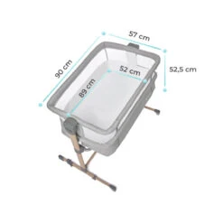 Kinderkraft Neste Air Grey Wieg Aan Bed KKLNEAIRGRY000 -babybenodigdheden kinderkraft neste air grey wieg aan bed kklneairgry000 .7