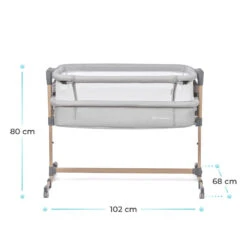 Kinderkraft Neste Air Grey Wieg Aan Bed KKLNEAIRGRY000 -babybenodigdheden kinderkraft neste air grey wieg aan bed kklneairgry000 .8