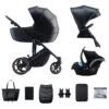 Kinderkraft Prime 2 Venezian Black 3-in-1 Kinderwagen Incl. Autostoel KSPRIM02BLK3000 -babybenodigdheden kinderkraft prime 2 venezian black 3in1 kinderwagen ksprim02blk3000 1