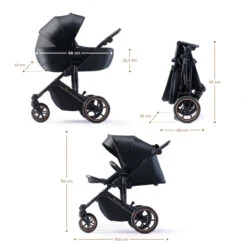 Kinderkraft Prime 2 Venezian Black 3-in-1 Kinderwagen Incl. Autostoel KSPRIM02BLK3000 -babybenodigdheden kinderkraft prime 2 venezian black 3in1 kinderwagen ksprim02blk3000 2