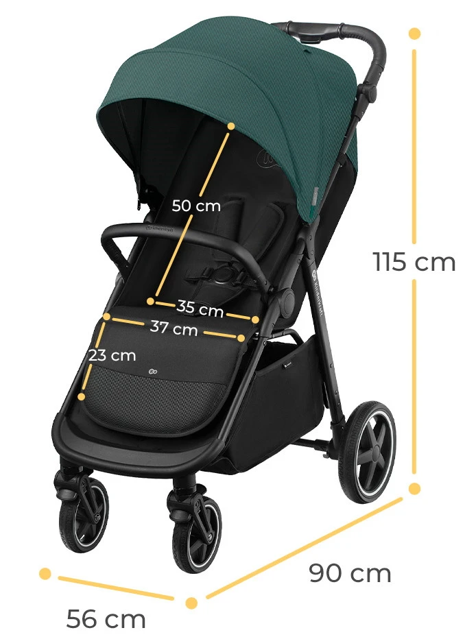Kinderkraft Route Midnight Black Wandelwagen KSROUT00BLK0000 Kinderkraft Route Midnight Black Wandelwagen KSROUT00BLK0000 -babybenodigdheden kinderkraft route emerald green wandelwagen ksrout00gre0000 9 2