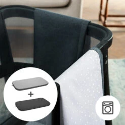 Kinderkraft Sofi+ Black 4-in-1 Wieg KLSOFIPLGRY0000 -babybenodigdheden kinderkraft sofi black 4 in 1 wieg klsofiplgry0000 8