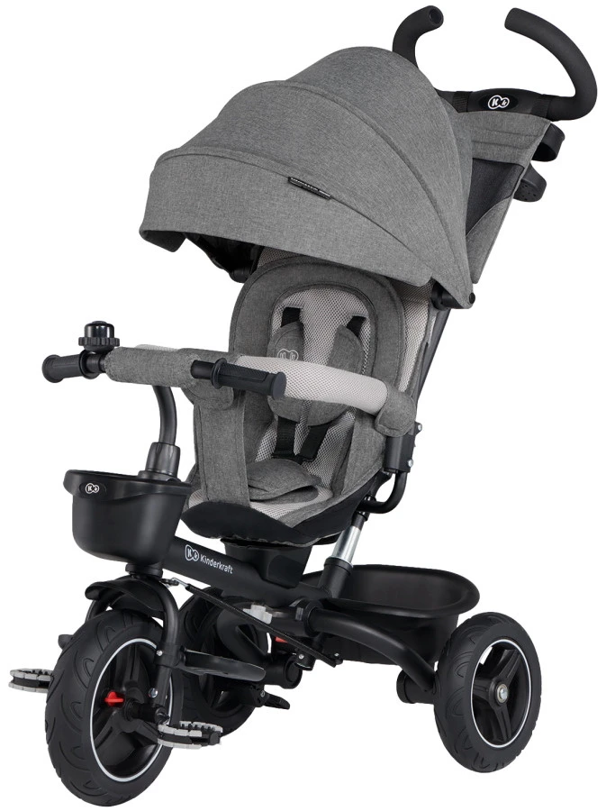 Kinderkraft Spinstep Platinum Grey Driewieler KRSPST00GRY0000 Kinderkraft Spinstep Platinum Grey Driewieler KRSPST00GRY0000 -babybenodigdheden kinderkraft spinstep platinum grey driewieler krspst00gry0000