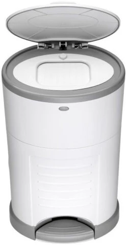 Korbell Wit Nappy Disposal System Luieremmer M250DSW 4 Korbell Wit Nappy Disposal System Luieremmer M250DSW -babybenodigdheden korbell luieremmer wit 4