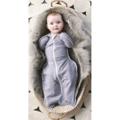 Love To Dream Swaddle Up 1.0 Grey Small 3-6 Kg Inbakerslaapzak L1001001GRS -babybenodigdheden kraken 1 2