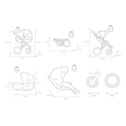 Kunert Booster Black Graphite Tandem Duowagen BO-03-BLACK -babybenodigdheden kunert booster black graphite tandem duowagen bo 03 black 20