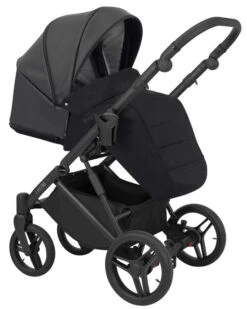Kunert Lazzio Black Eco-Leather 2-in-1 Kinderwagen LAZ-11-BLACK 5 Kunert Lazzio Black Eco-Leather 2-in-1 Kinderwagen LAZ-11-BLACK -babybenodigdheden kunert lazzio black eco leather 2 in 1 kinderwagen laz 11 black 3