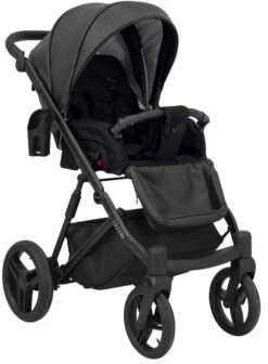 Kunert Lazzio Black Eco-Leather 2-in-1 Kinderwagen LAZ-11-BLACK 6 Kunert Lazzio Black Eco-Leather 2-in-1 Kinderwagen LAZ-11-BLACK -babybenodigdheden kunert lazzio black eco leather 2 in 1 kinderwagen laz 11 black 4