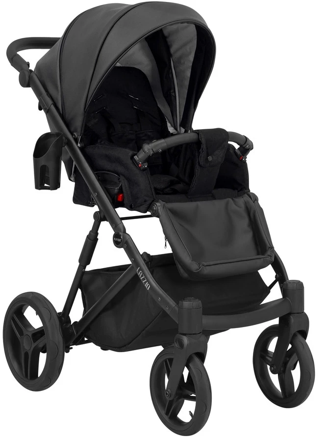 Kunert Lazzio Black Eco-Leather 2-in-1 Kinderwagen LAZ-11-BLACK Kunert Lazzio Black Eco-Leather 2-in-1 Kinderwagen LAZ-11-BLACK -babybenodigdheden kunert lazzio black eco leather 2 in 1 kinderwagen laz 11 black 4