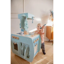 Label Label Groen Houten Bistro Keuken LLWT-34758 -babybenodigdheden label label groen houten bistro keuken llwt 34758 sfeer