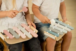 Label Label Roze Houten Xylofoon LLWT-25460 -babybenodigdheden label label houten xylofoon 2 1