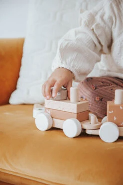 Label Label Nougat Houten Speelgoed Trein LLWT-34390 -babybenodigdheden label label nougat houten speelgoed trein llwt 34390 6