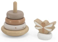 Label Label Nougat Houten Tuimelring Piramide LLWT-34383 -babybenodigdheden label label nougat houten tuimelring piramide llwt 34383 2