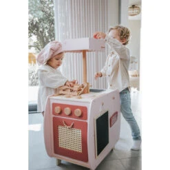 Label Label Roze Houten Bistro Keuken LLWT-34741 -babybenodigdheden label label roze houten bistro keuken llwt 34741 sfeerfoto