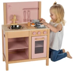 Label Label Roze Houten Keuken LLWT-25385 -babybenodigdheden label label roze houten keuken llwt 25385 2