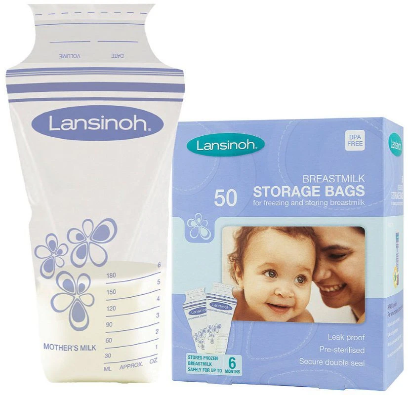 Lansinoh 50 Stuks Moedermelk Bewaarzakjes 40056 Lansinoh 50 Stuks Moedermelk Bewaarzakjes 40056 -babybenodigdheden lansinoh bewaarzakjes voor moedermelk1 1