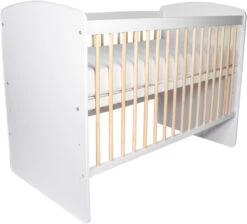 MamaLoes Ledikant Karolina Wit/Naturel 60 X 120 Cm