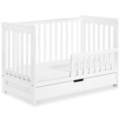 Babykamer Lieke Wit: Ledikant & Commode -babybenodigdheden ledikant lieke wit 60x120 cm 2 1