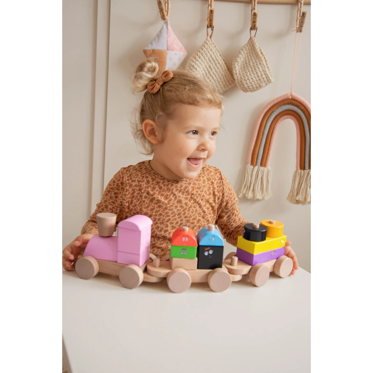 Label Label Barbapapa Houten Stapeltoren Trein LLBB-35885 Label Label Barbapapa Houten Stapeltoren Trein LLBB-35885 -babybenodigdheden llbb 35885 barbapapa wooden stacking train 09